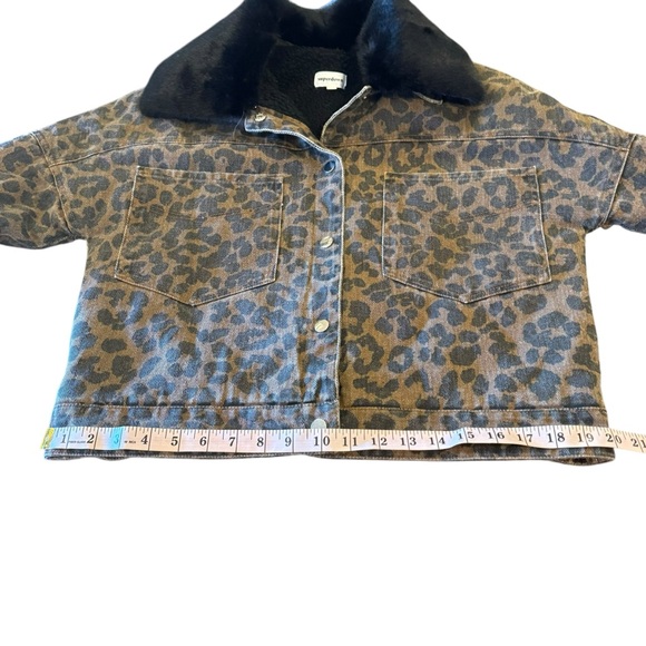 SUPERDOWN Revolve Cici snap front jacket Removable Fur Collar Denim Heavy Small - Picture 16 of 16